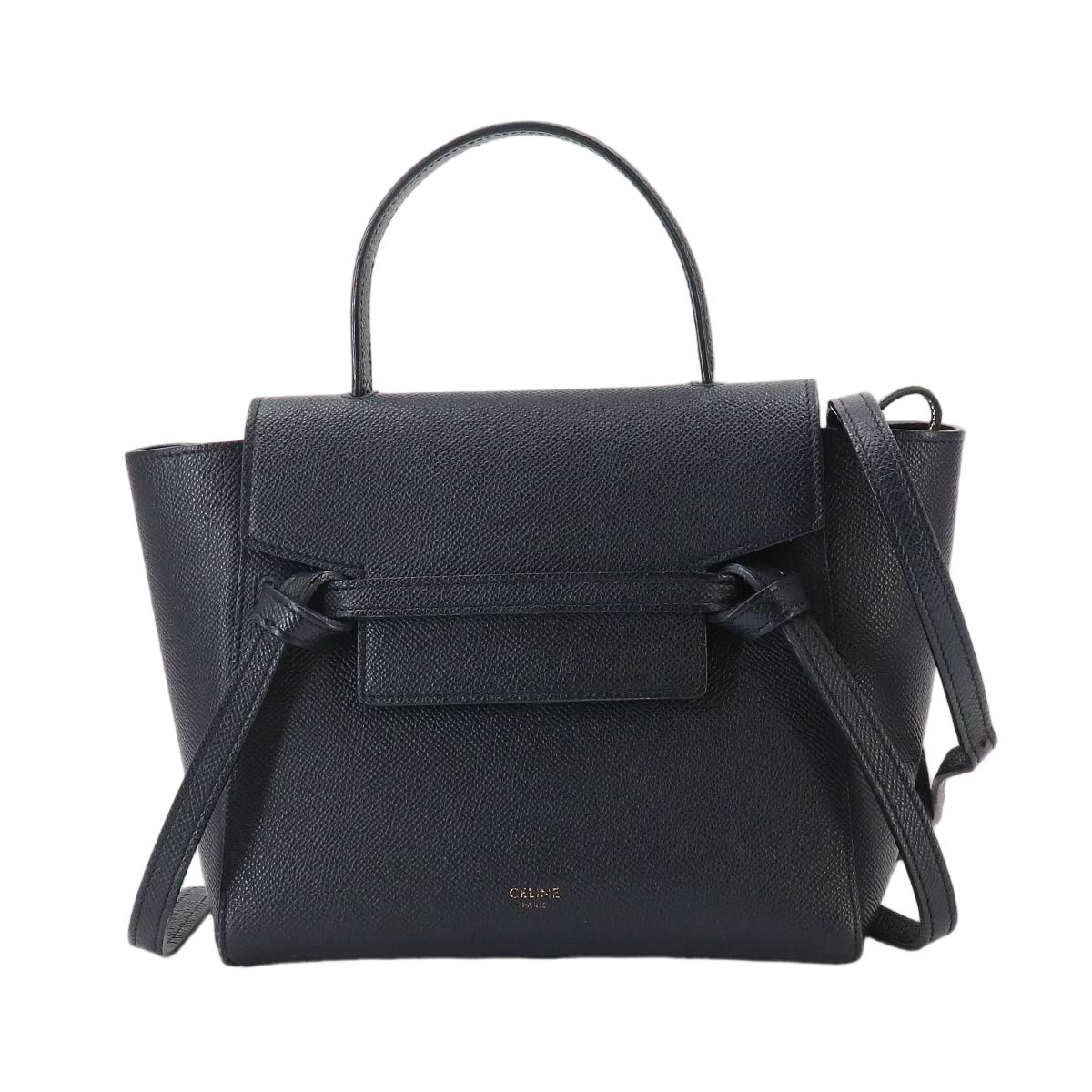 Celine Belt Bag Nano 2-Way Leather Black