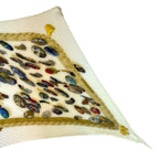 Hermes Pleated Scarf Silk Couvee D'hermes Chicks White — view 3