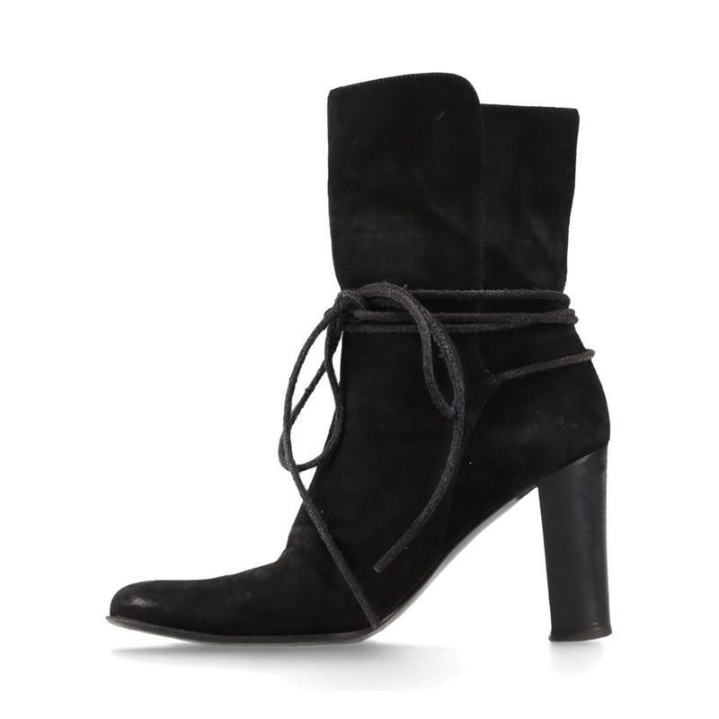 Hermes Suede Boots 36 Semelle Cuir Black — view 5