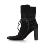 Hermes Suede Boots 36 Semelle Cuir Black — view 5