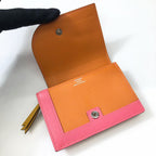 Hermes Camaille Mini Coin Case Veau Epsom Orange Pink — view 6