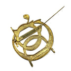 Dior Logo Brooch Gold — view 5