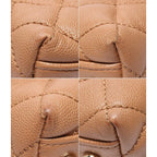 Chanel 2-Way Shoulder Bag Quilted Gold Caviar Leather Coco Handle 29 — view 5