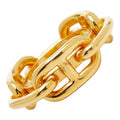 Hermes Lucade Chaine D'ancre Scarf Ring Gold Plated