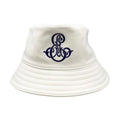 Hermes Hat Bucket Harper Emile Size 58 Cotton White Navy