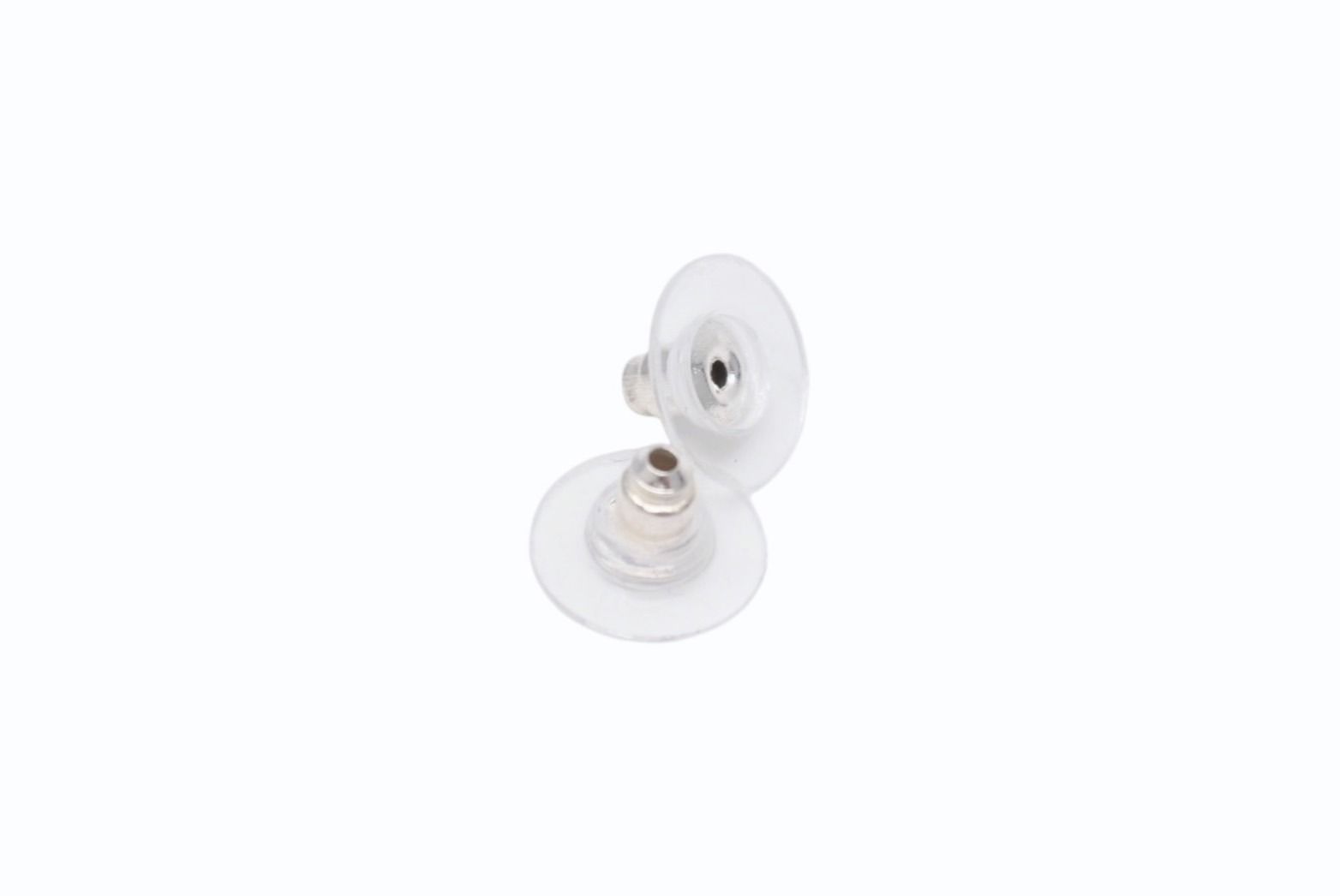 Chanel CC Logo Earrings 99 Silver — view 7