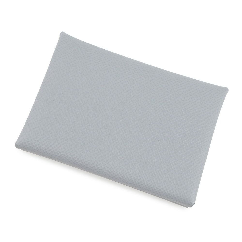 Hermes Coin Case Calvi Duo Gris Perle Silver Epsom