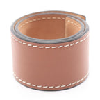 Loewe Bracelet Anagram Slap Small Brown Leather — view 2
