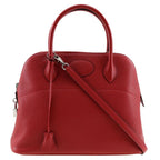 Hermes Bolide 31 Taurillon Clemence Rouge Vif Q Handbag