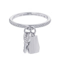 Hermes Ring Kelly Clochette PM Diamond Total 18k White Goldwhite Gold 49