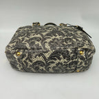 Prada Boston Bag Gray Lace Pattern — view 7