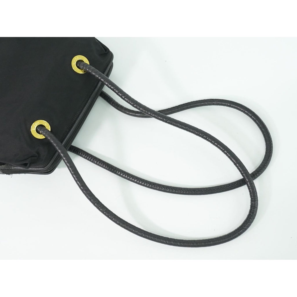 Celine Nylon Shoulder Bag Black — view 5