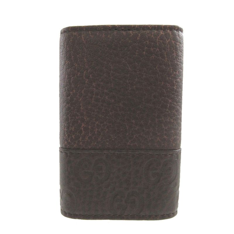 Gucci Guccissima Leather Brown 6-Ring Key Case 1431 — view 3