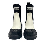 Louis Vuitton Bobur Line Boots Short Shoes Leather Fabric White Black — view 2