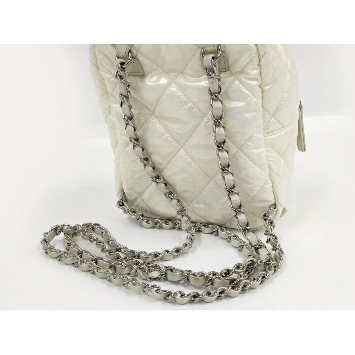 Chanel Neige Collection Backpack White — view 4