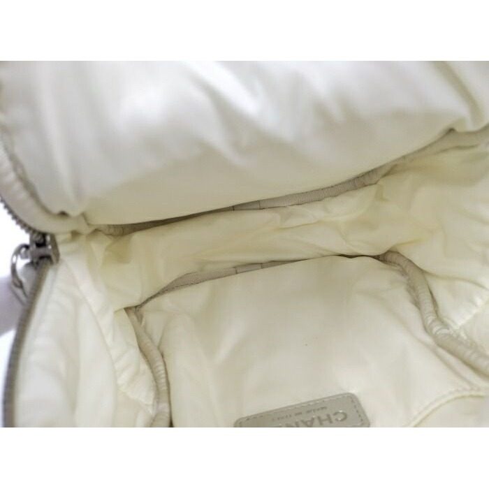 Chanel Neige Collection Backpack White — view 9