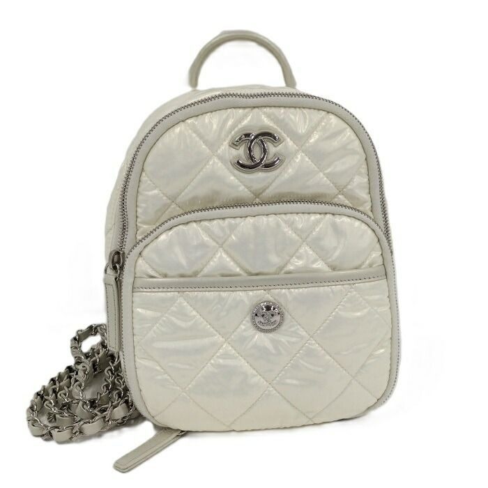 Chanel Neige Collection Backpack White