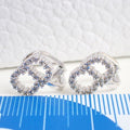 Dior Earrings Clair de Lune Silver Metal
