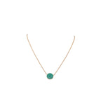 Dior Rose Des Vents Medallion Gold Green Necklace — view 2