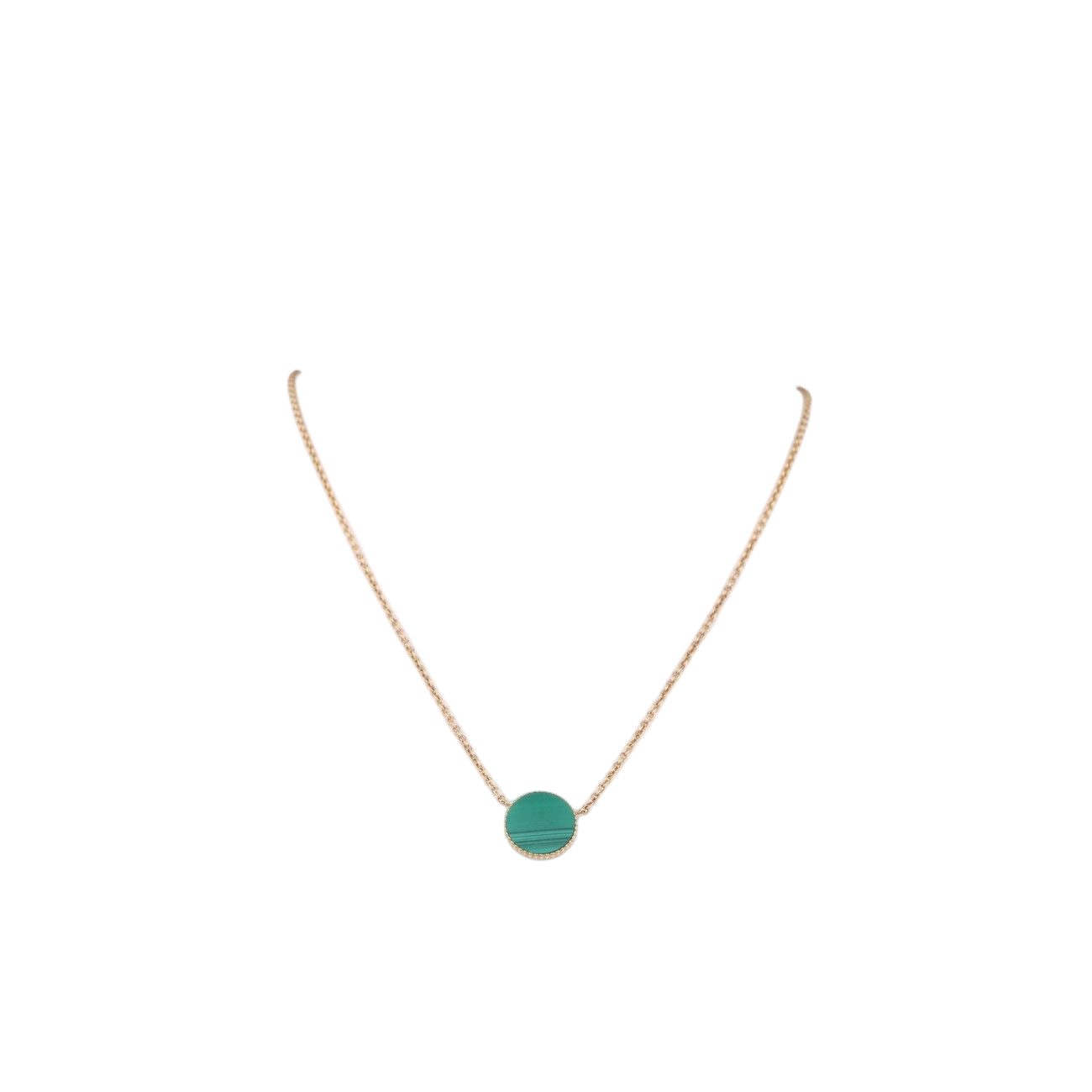 Dior Rose Des Vents Medallion Gold Green Necklace — view 2