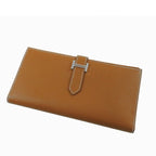 Hermes Bearn Soufflet Gold Silver Epsom Wallet