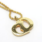 Christian Dior Necklace Metal Gold Plated Accessories CD Logo — view 5