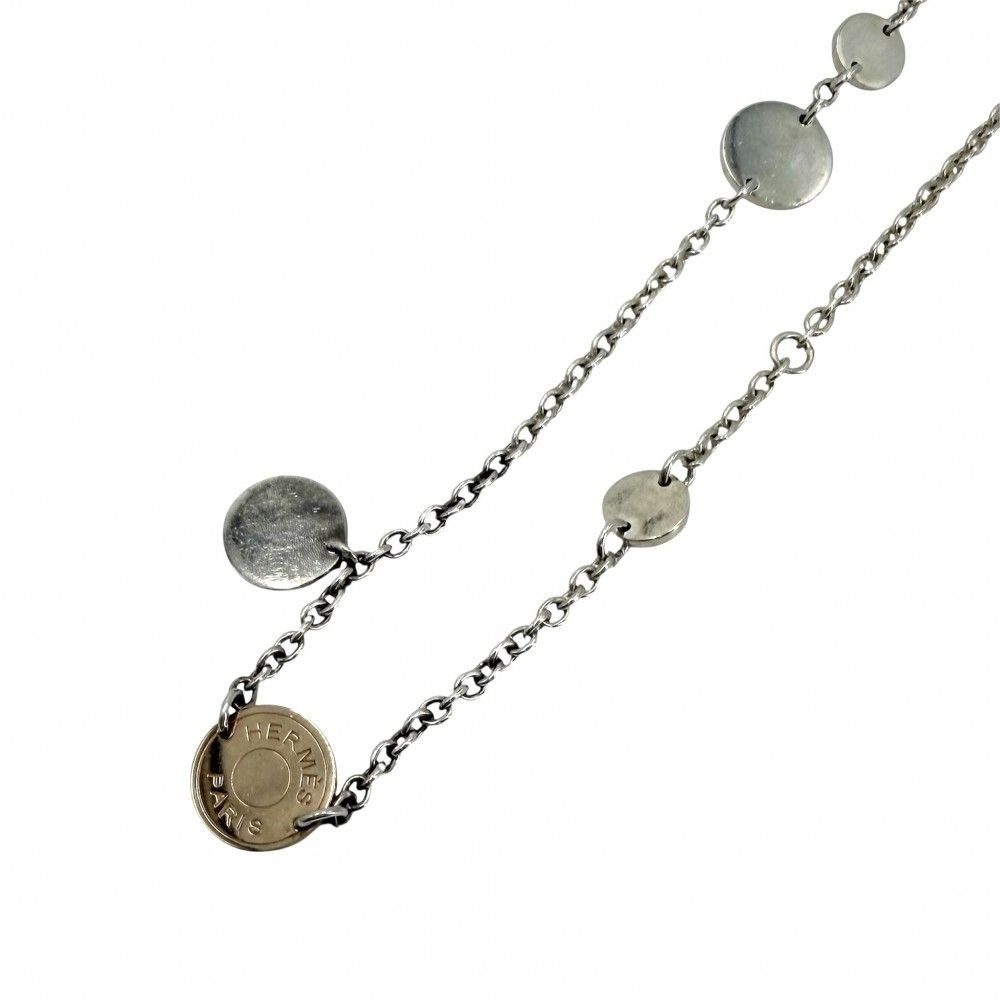 Hermes Necklace Series Confetti 80 Long 18k PG 925 Sterling Silver 18k Pink Gold