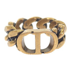 Dior 30 Montaigne L R0939 Mtgmt Ring GP Gold CD Signature Logo