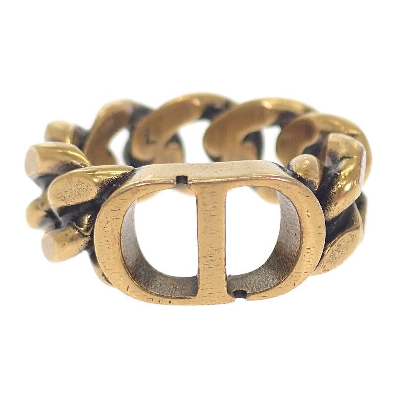 Dior 30 Montaigne L R0939 Mtgmt Ring GP Gold CD Signature Logo