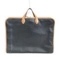 Hermes Garment Vintage Travel Bag Business Hanger Leather Black Brown