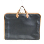 Hermes Garment Vintage Travel Bag Business Hanger Leather Black Brown