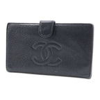 Chanel Caviar Leather Black Long Wallet — view 2