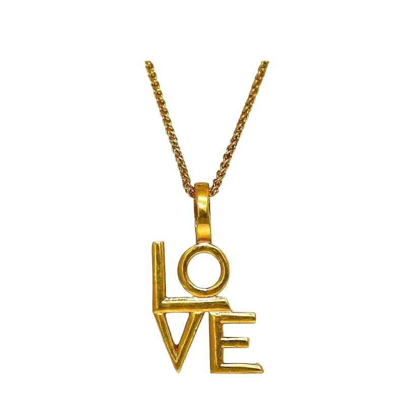 Saint Laurent Love Necklace Gold Y1500