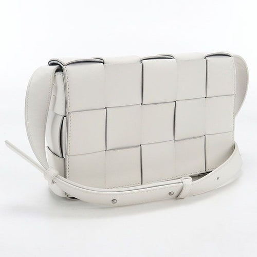 Bottega Veneta Small Cassette Maxi Intrecciato Crossbody Shoulder Bag Leather