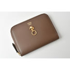 Fendi Wallet Zipper Foldable BY THE WAY Calf Leather Brown Black — view 2