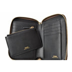 Fendi Wallet Zipper Foldable BY THE WAY Calf Leather Brown Black — view 8
