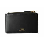 Fendi Wallet Zipper Foldable BY THE WAY Calf Leather Brown Black — view 9