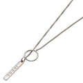 Gucci Lariat Necklace 18K White Gold