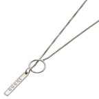 Gucci Lariat Necklace 18K White Gold