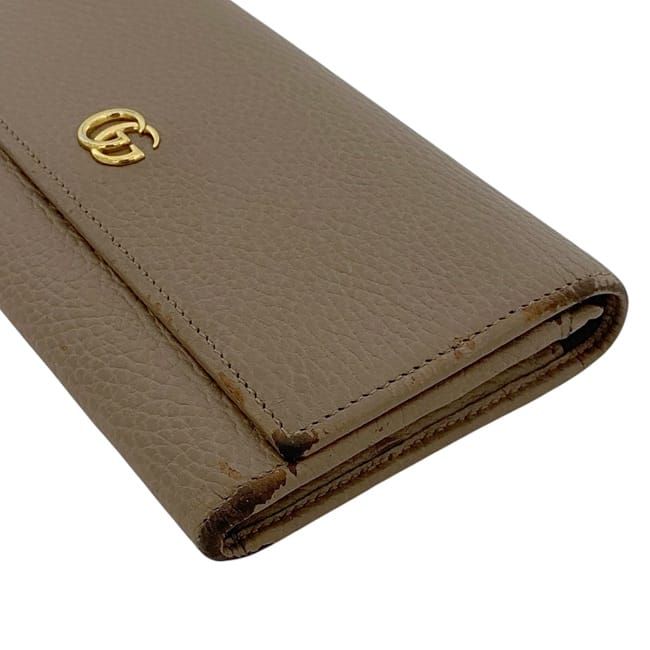 Gucci Bifold Long Wallet Pink Beige Marmont — view 9