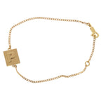 Celine Alphabet P Initial 46 B0 P6 bra GP Gold Bracelet 0630 — view 2