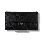 Chanel Long Wallet Bifold Black Lambskin Quilted — view 2