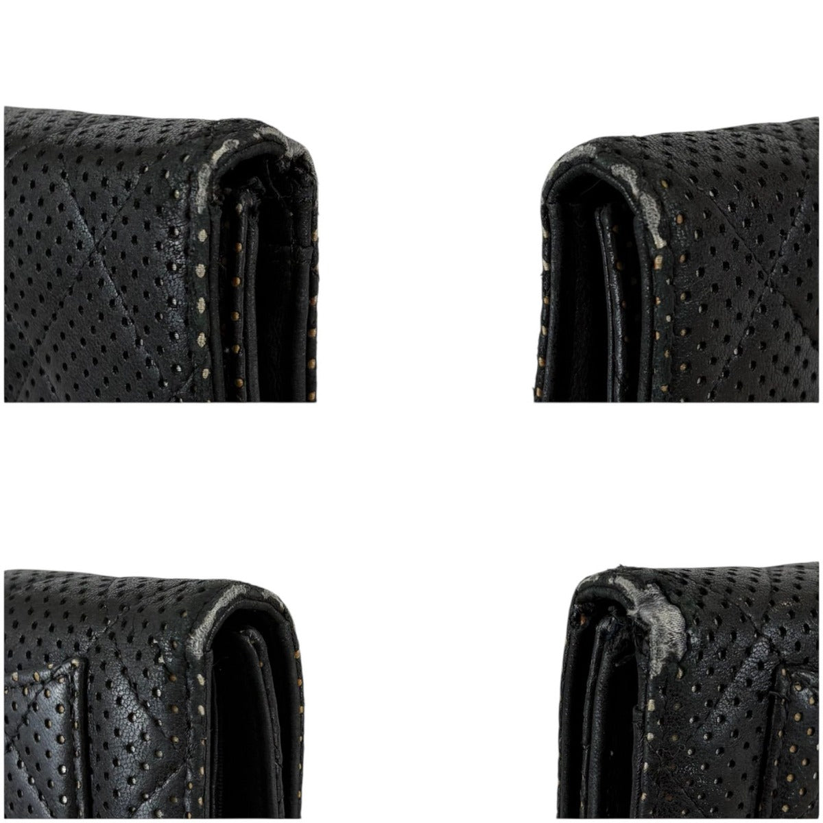 Chanel Long Wallet Bifold Black Lambskin Quilted — view 7