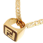 Fendi 21 Logo Ring Necklace — view 2