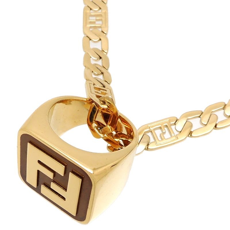 Fendi 21 Logo Ring Necklace — view 2
