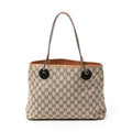 Gucci Small Eclipse Tote Beige Orange GG Canvas