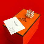 Hermes Chaine Dancre GM Ring Silver 925 No 8 Accessories
