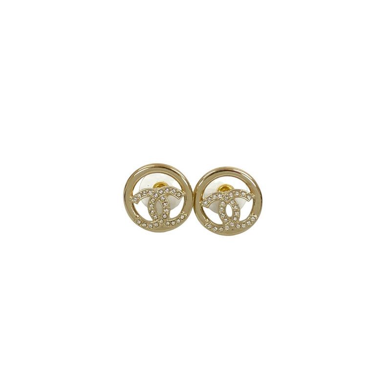 Chanel Coco Mark Motif Rhinestone Earrings Accessories 22AC — view 5