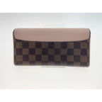 Louis Vuitton Damier Portefeuille Normandy Bifold Long Wallet Brown — view 3