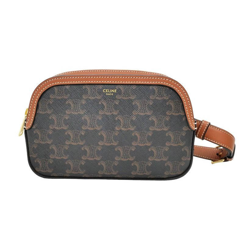 Celine Belt Bag Triomphe Body Brown Tan Canvas 19267 — view 2